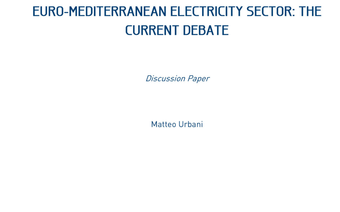 Cross-Border Transmission Investments in the Euro-Mediterranean Electricity Sector, 2013